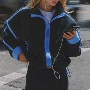 Free People Full Zipper Closure Fleece Jacket